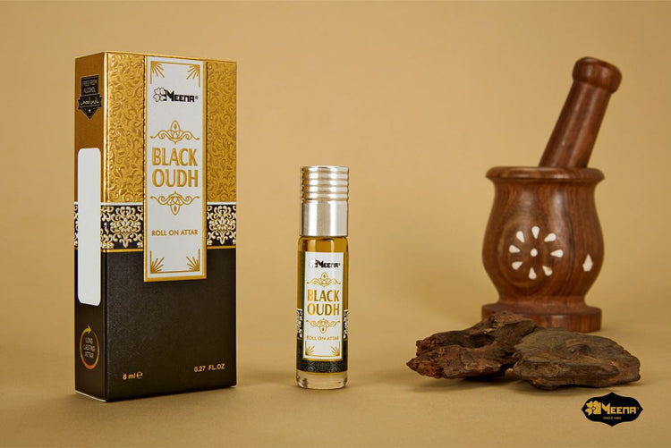 Black Oudh Attar - 8ml Roll On - Concentrated Perfume Oil
