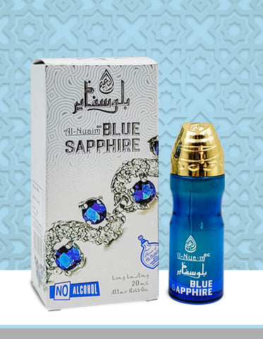 Blue Sapphire Attar - 20ml Roll On - Chrome Series