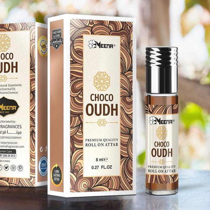 Choco Oudh Attar - 8ml Roll On