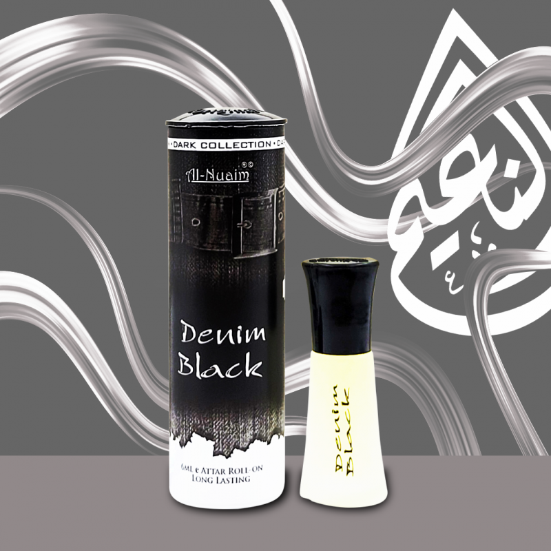 Al-Nuaim Denim Black Attar - 6ml Attar - Concentrated Perfume Oil image 1