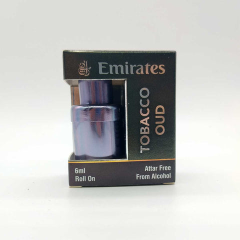 Tobacco Oud Attar - 6ml Roll on - No Alcohol