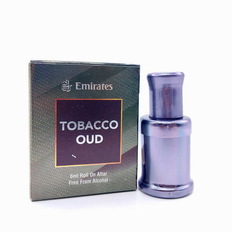 Tobacco Oud Attar - 6ml Roll on - No Alcohol