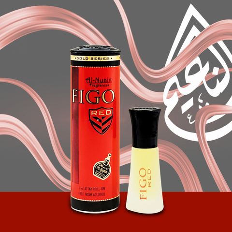 Al-Nuaim Figo Red Attar - 6ml Attar - Concentrated Perfume Oil image 1