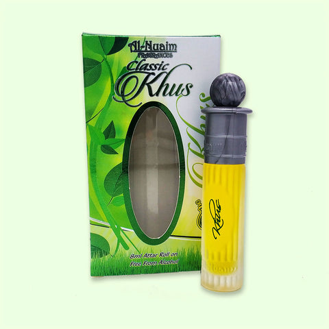 AL-Nuaim Classic Khus Attar- 6ml - Concentrated Perfume Oil Image 1