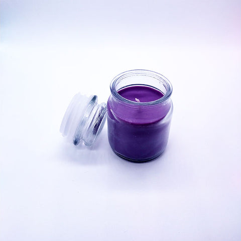 Lavender Scented Candle - Cookie glass jar image 3