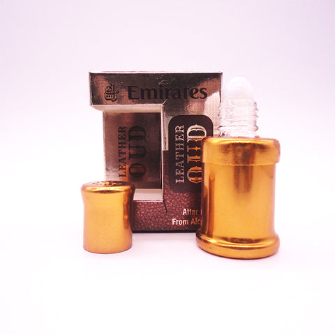 Emirates Leather Oud - 6ml Roll On with bottle