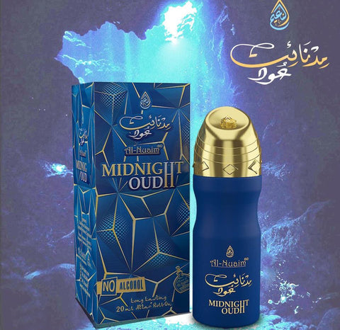 Midnight Oudh Attar - 20ml Roll On - Chrome Series