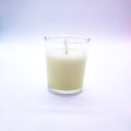Unscented short glass candle image 1