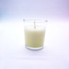 Unscented short glass candle image 1