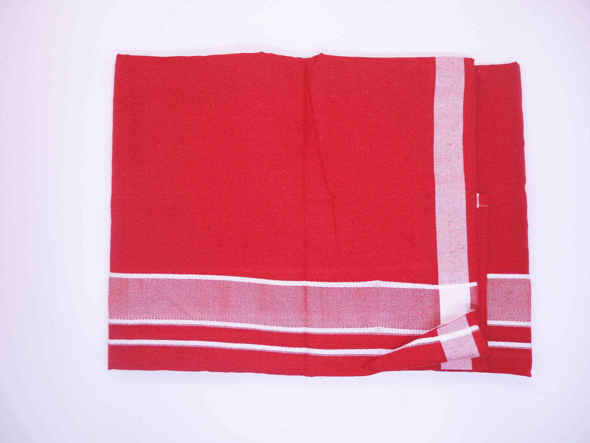 Premam Style RGN Premam Style Dhothi - Red - 2 Mts - UnStitched – Rayhan