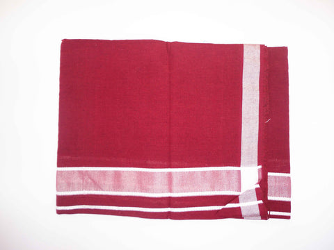 Maroon Colour Premam Style Dhothi by RGN Design