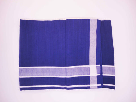 Denim Blue Colour Premam Dhothi by RGN Design