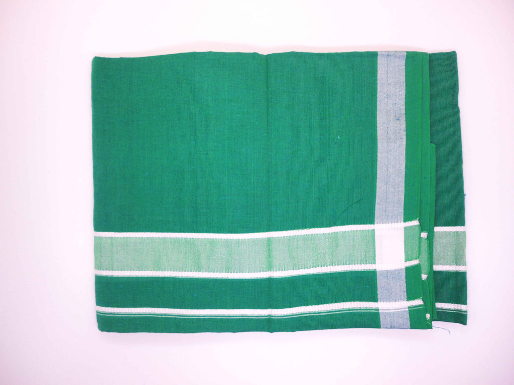 Parrot Green Colour Premam Style Dhothi by RGN Design