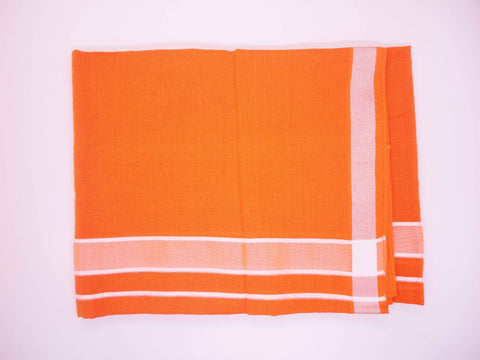 Orange Colour Premam Style Dhothi by RGN Design