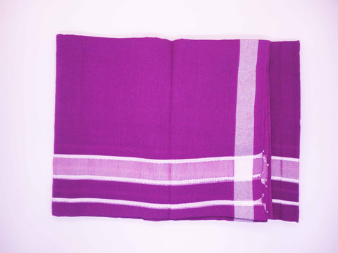 Magenta Colour Premam Style Dhothi by RGN Design