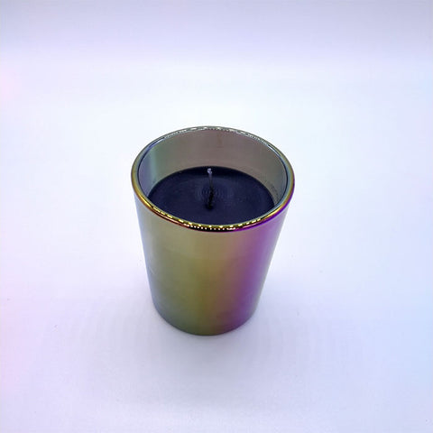 Scented Candle with Tinted Rainbow Glass