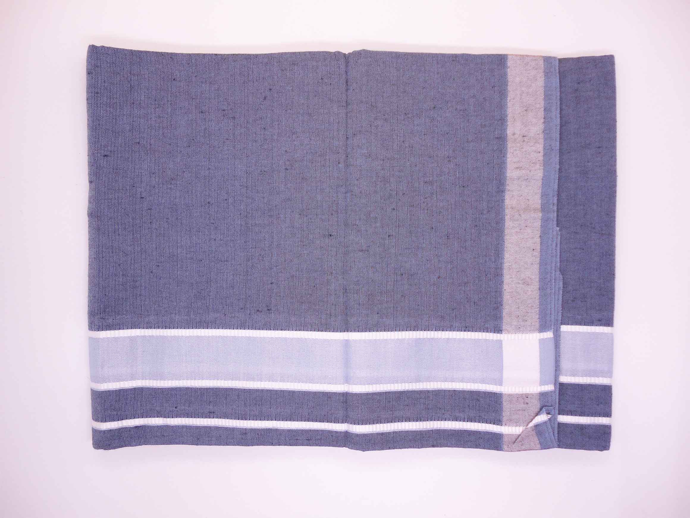 Cement Gray Colour Premam Dhothi by SST Design