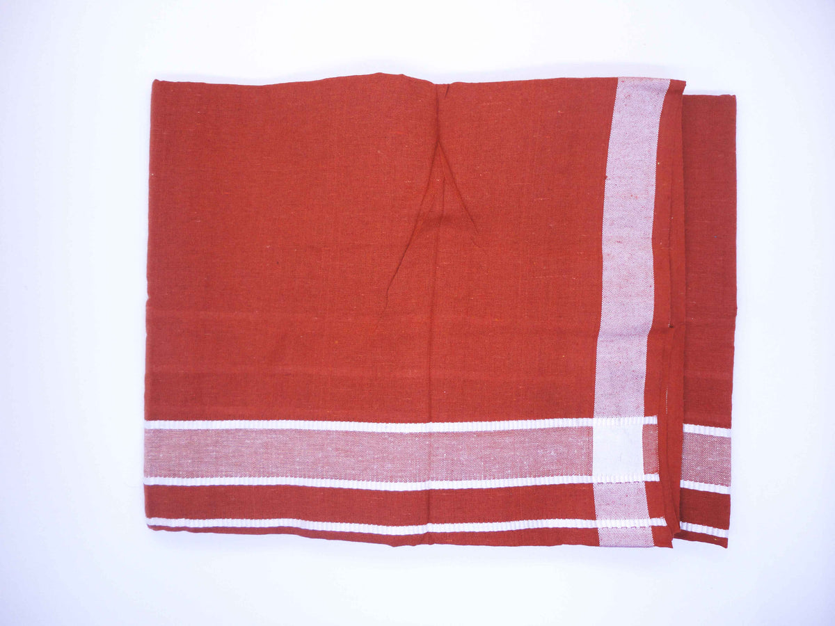 Kaavi Colour Premam Style Dhothi by SST Design