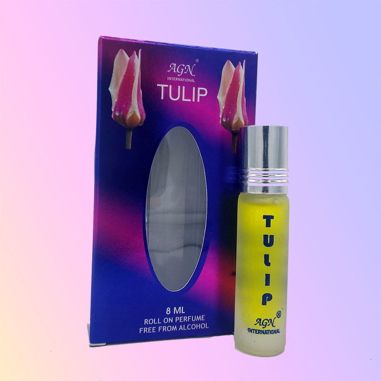 AGN Tulip Attar - 8ml Roll On - Concentrated Perfume Oil image 1