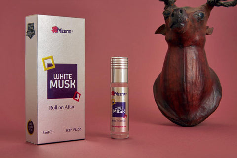 White Musk Attar - 8ml Roll On - Free from Alcohol